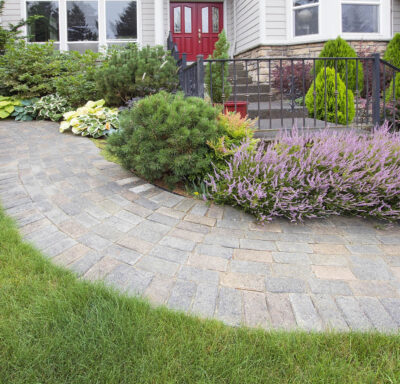 landscape walk way installation