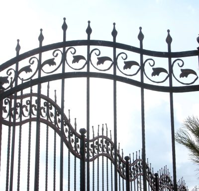 custom iron fence
